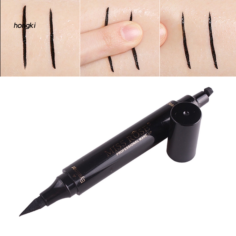 Bút kẻ mắt dạng lỏng hai đầu có đầu tem in hình đuôi mắt trang điểm cho nữ
 | BigBuy360 - bigbuy360.vn