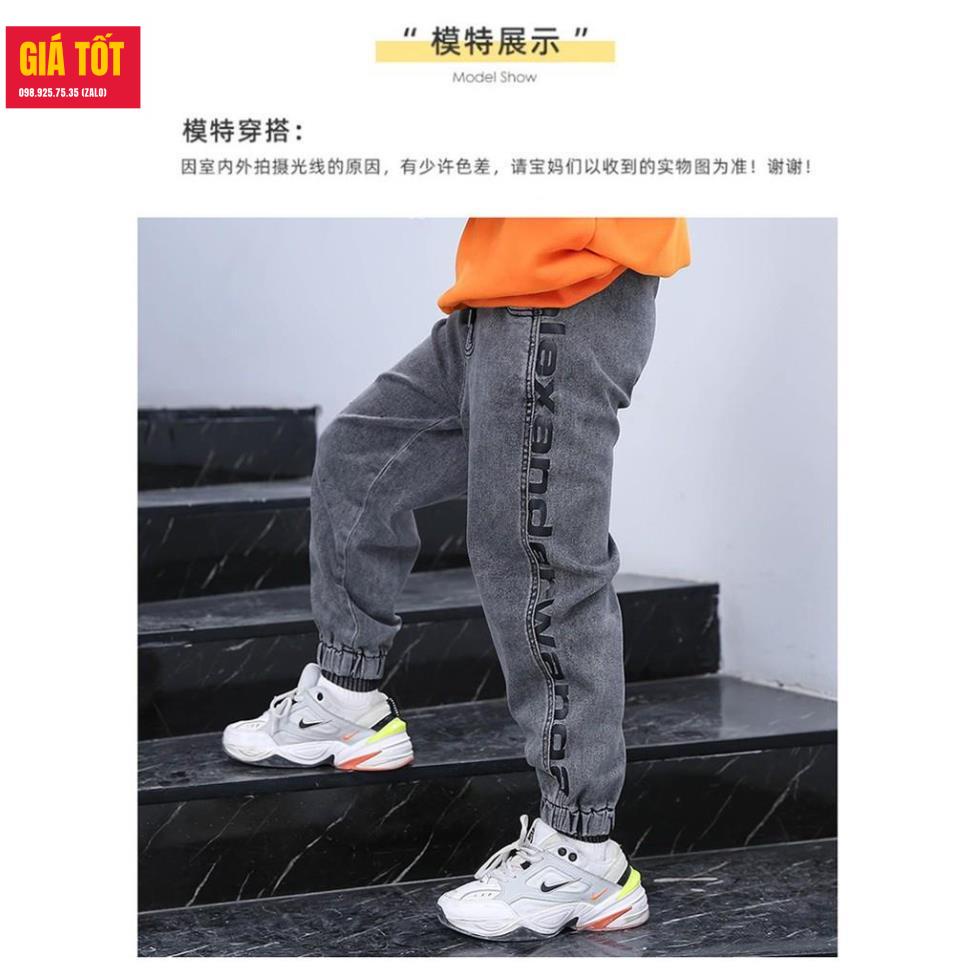 Quần jean cho bé trai 5 tuổi   ☑️ Thời trang bé trai 6 tuổi size đại 30kg 35kg 4