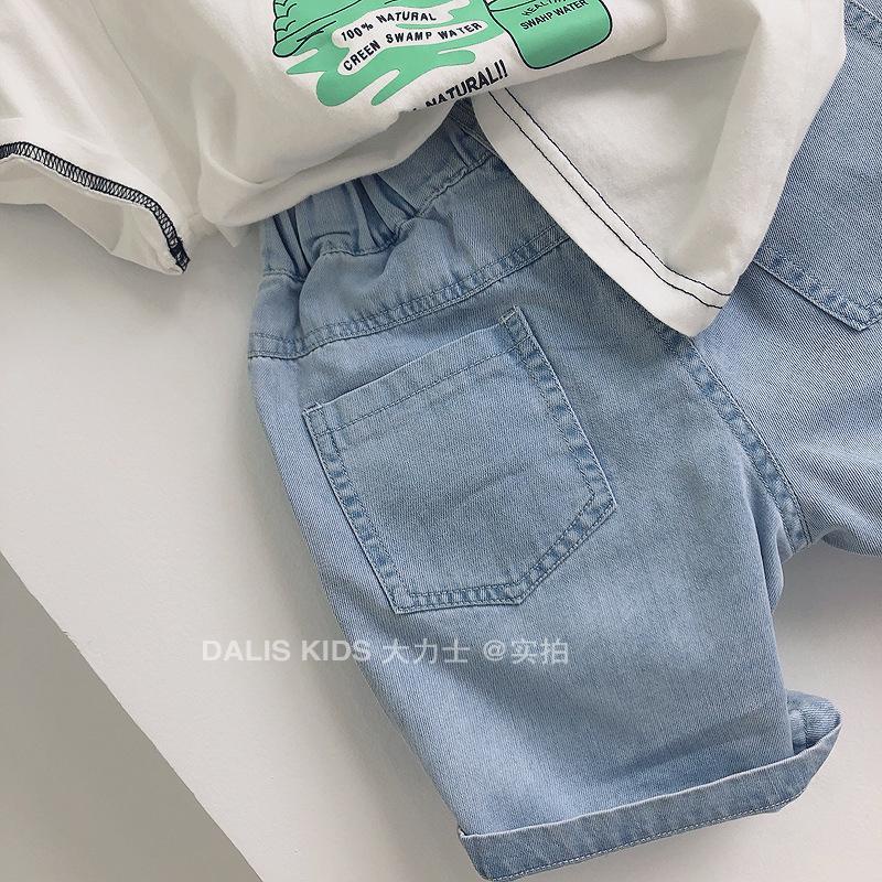 [Babycat Hàng Có Sẵn Quần Short Denim Mềm Năm Điểm Thời Trang Mùa Hè Phong Cách Hàn Quốc Nhật Bản Dành Cho Bé Trai 2022