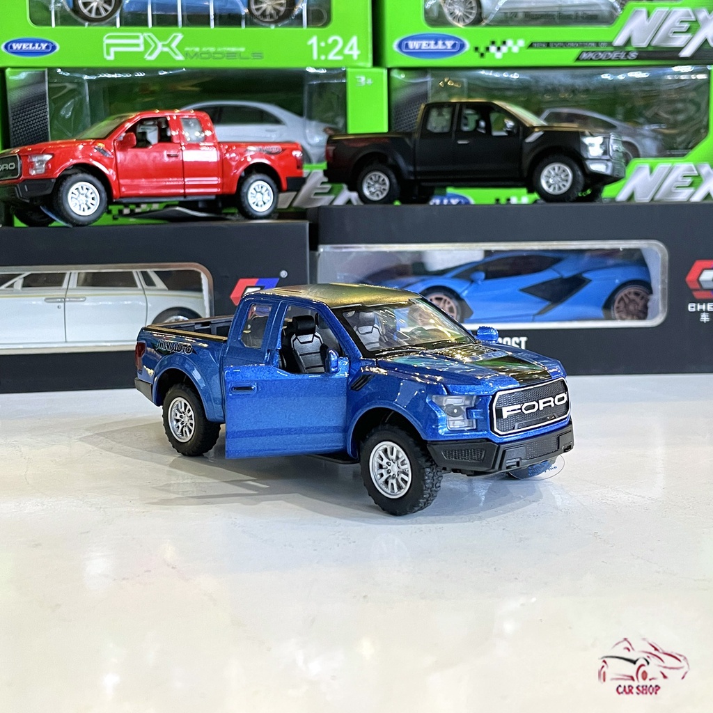 Mô hình xe bán tải Ford Ranger F150 tỉ lệ 1:32 màu xanh