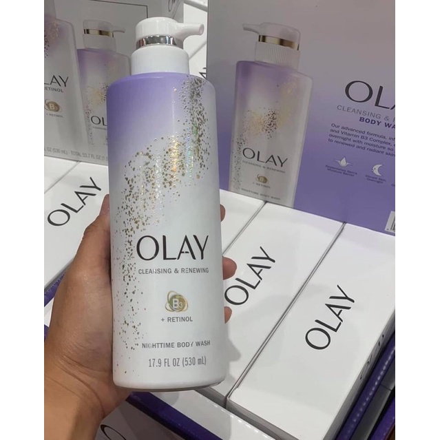 Sữa tắm Olay Nightime Body Wash with Retinol 530ml