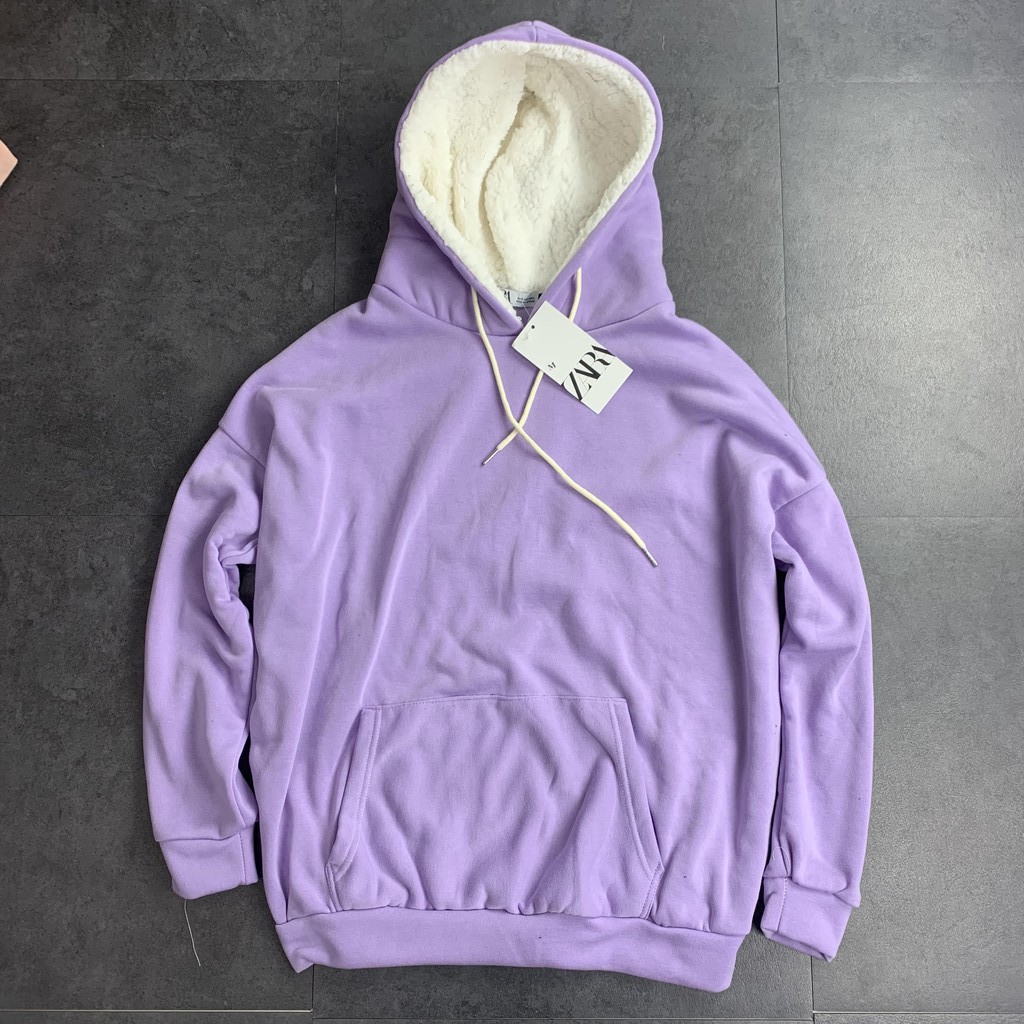 Aó hoodie nam nữ,Hoodie nỉ bông trơn mũ lót lông unisex, zing store
