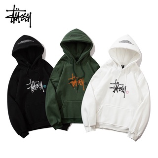 Stussy Áo Nỉ Dài Tay Có Mũ Thời Trang Nam Nữ