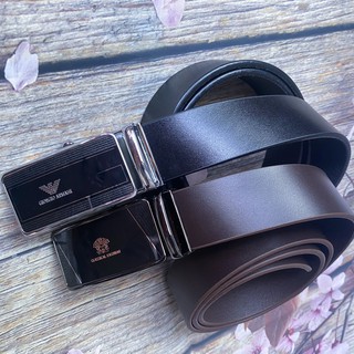 Dây lưng da bò Dây nịt thắt lưng nam da bò 2 màu nâu đen