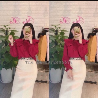 Áo bèo đỏ size M