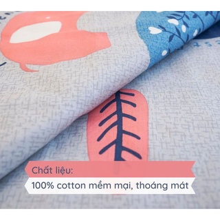 Vỏ gối trẻ em cotton thô lụa 35x50(tặng ruột)