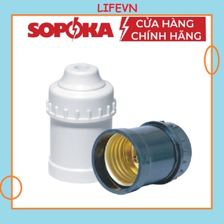 Đui đèn xoáy đt1/đt1a đuôi đèn đuôi thẳng chống cháy chuôi đèn treo | sopoka