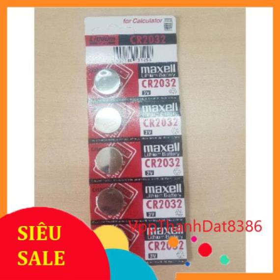 (Sale)  (vỉ 5 viên) Pin cmos Maxell CR2032 3v chính hãng