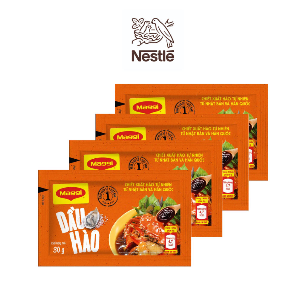 Mẫu Thử 4 Gói Dầu Hào Maggi