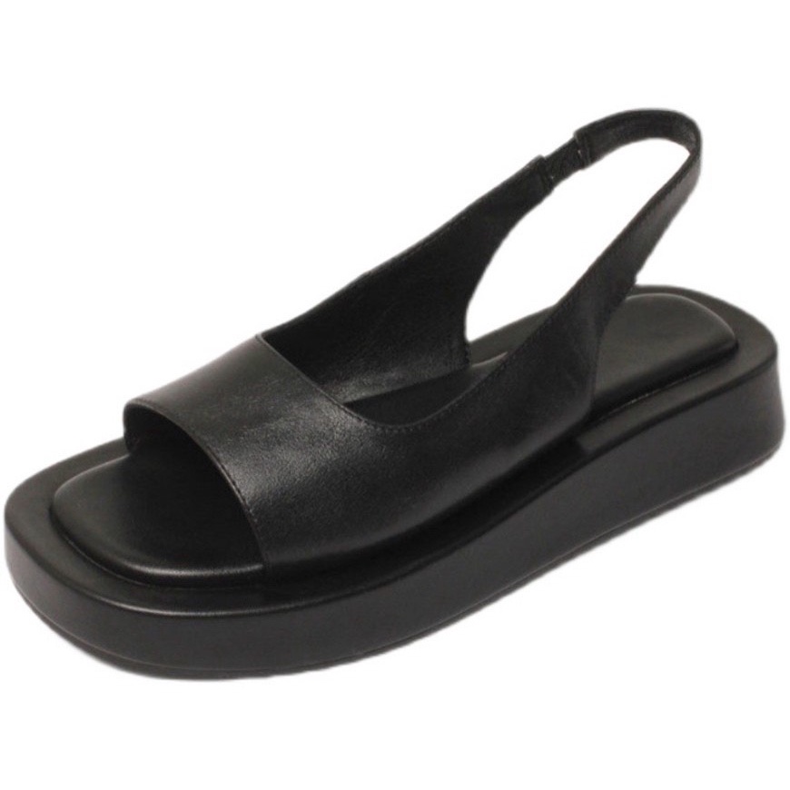 Sandal nữ đế bằng 2-3cm, quai chun - Dép xăng đan nữ cao cấp