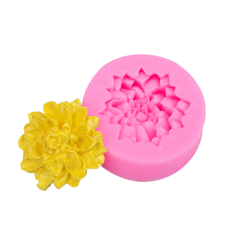 1 Khuôn Làm Bánh / Sô Cô La Hình Hoa Hồng 3D Bằng Silicone