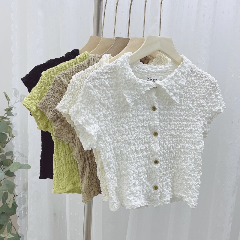 ÁO CROPTOP XỐP NHÚN ÔM