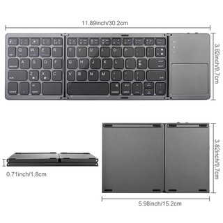Bàn phím bluetooth không dây dễ dàng gấp mở