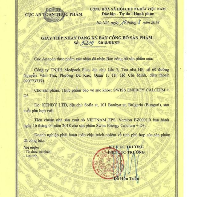 Viên Sủi Bổ Sung Vitamin C, Canxi và Khoáng Chất Tăng Đề Kháng, Chắc Khỏe Xương Swiss Energy (Tuýp 20 viên) Thụy Sĩ | Thế Giới Skin Care