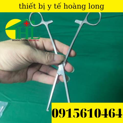 Panh Y Tế, Panh Thẳng Có Mấu 20cm - Hàng Pakistan