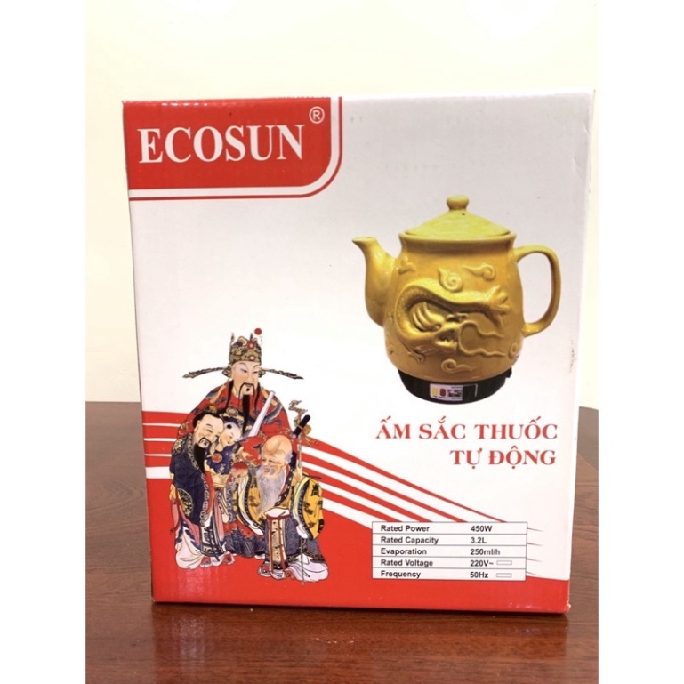 Ấm sắc thuốc Ecosun 2.8L | 3.2L | 4.5L cao cấp (Hàng chính hãng, Bảo hành 12 tháng