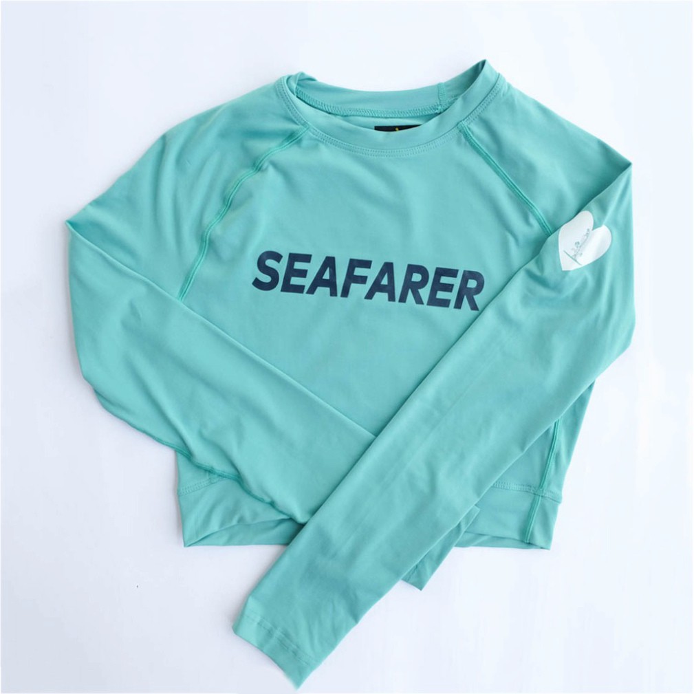 Áo bơi dài tay dáng croptop Seafarer Hàn Quốc nhiều màu [ẢNH THẬT] Vải co giãn, nhanh khô, giữ nhiệt cực tốt