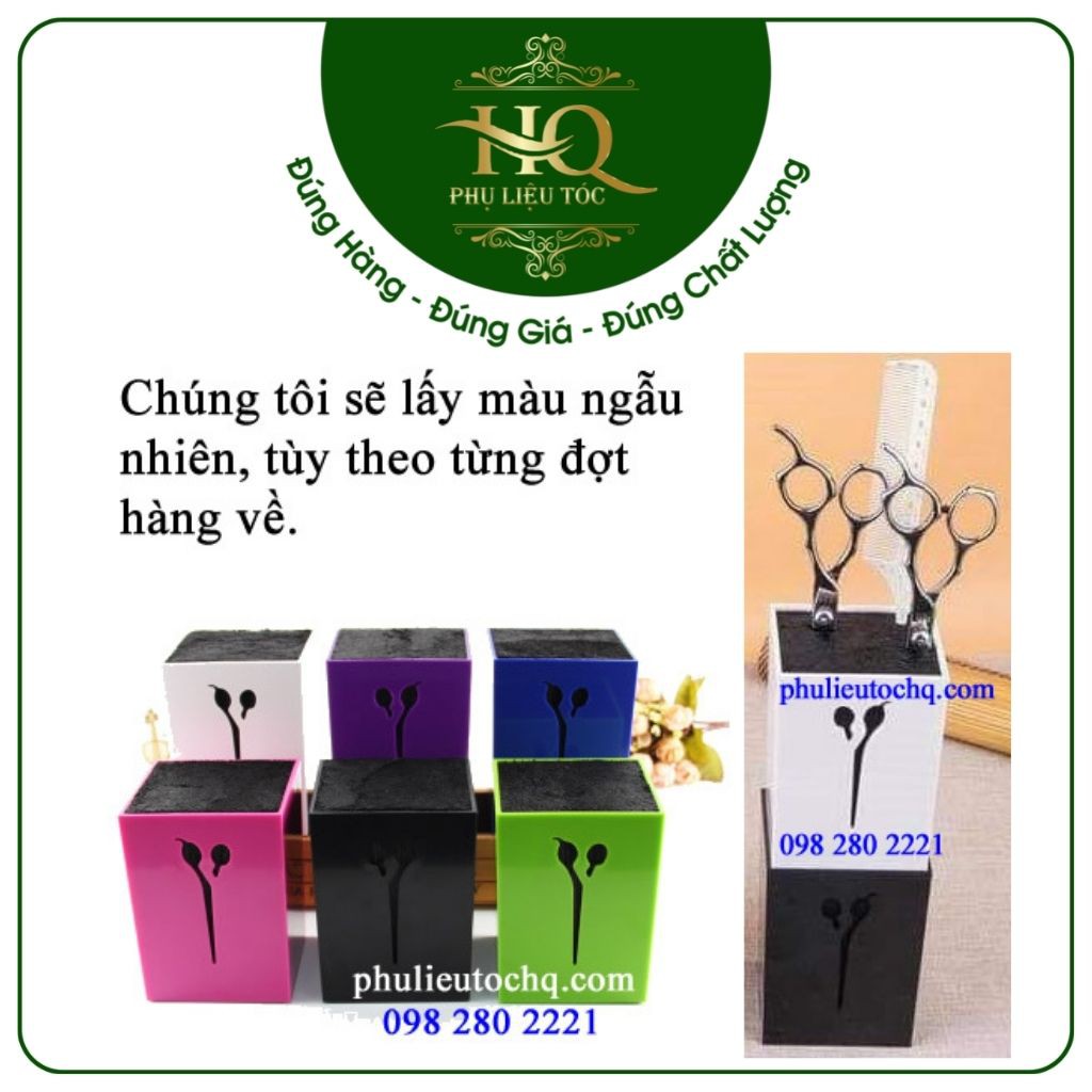 Ly để kéo, hộp để kéo cắt tóc chuyên salon