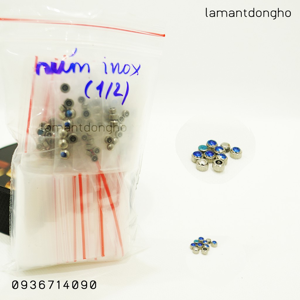 Núm đồng hồ các loại bằng inox không gỉ (10 cái)