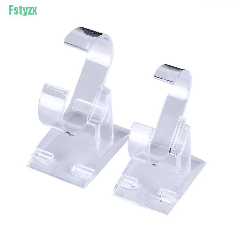fstyzx clear plastic wrist watch display rack holder sale show case stand tool