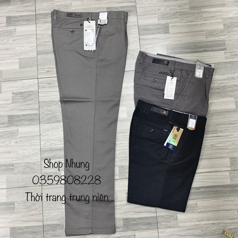 Quần thô Kaki Nam Trung Niên hàng chuẩn đẹp ẢNH THẬT - Hàng nhập khẩu