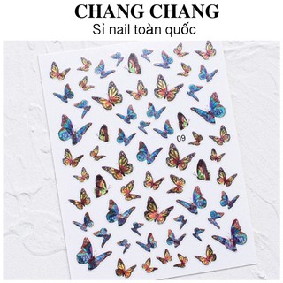 Sticker bướm dán móng tay , phụ kiện nail