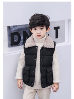 ÁO GILE PHAO CỔ LÔNG CHO BÉ