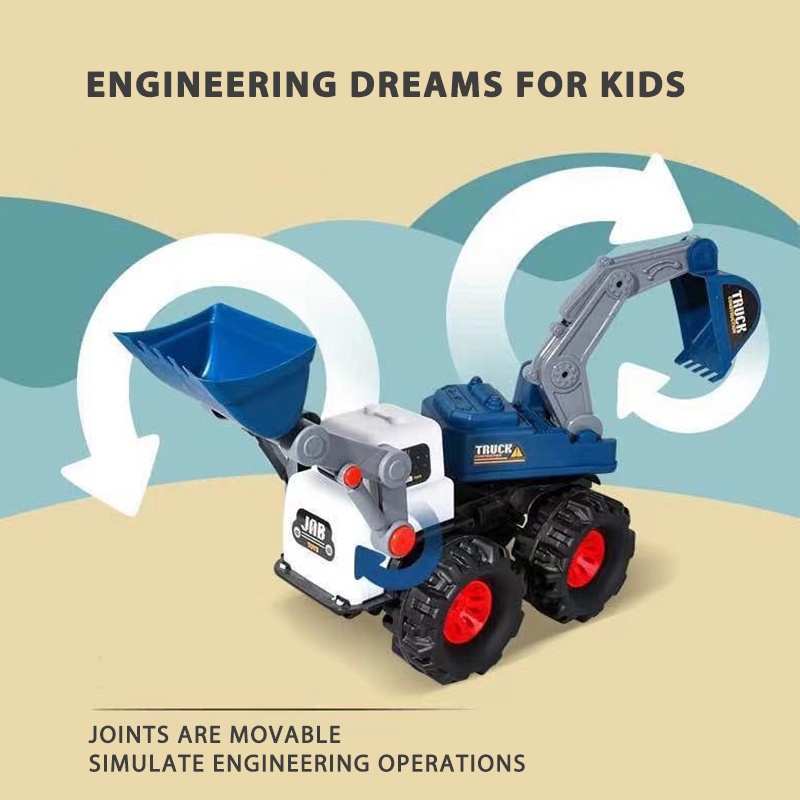 Đồ chơi xe tải xúc đất SEA SUN TOYS cỡ lớn cho bé trai