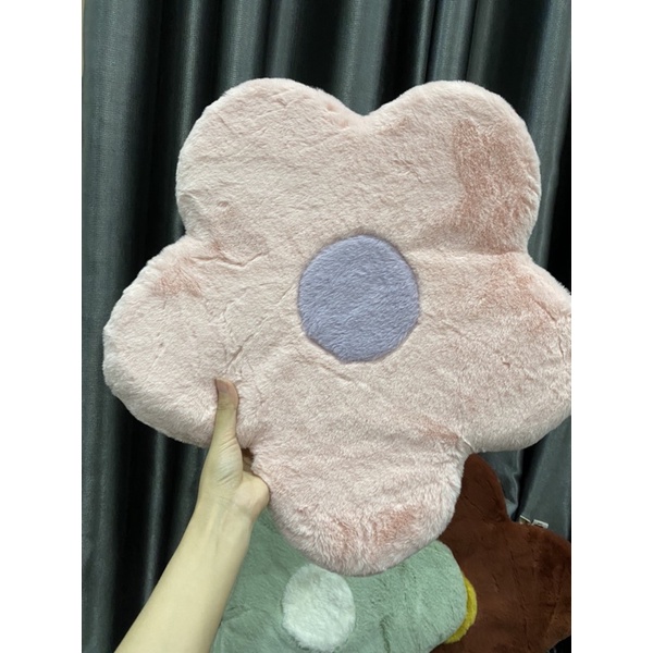 Gối Bông Hoa Decor Theo Phong Cách Hàn Quốc, Nhiều Màu Sắc, Chất Lông Mềm Tiện Dụng_Shinbedding