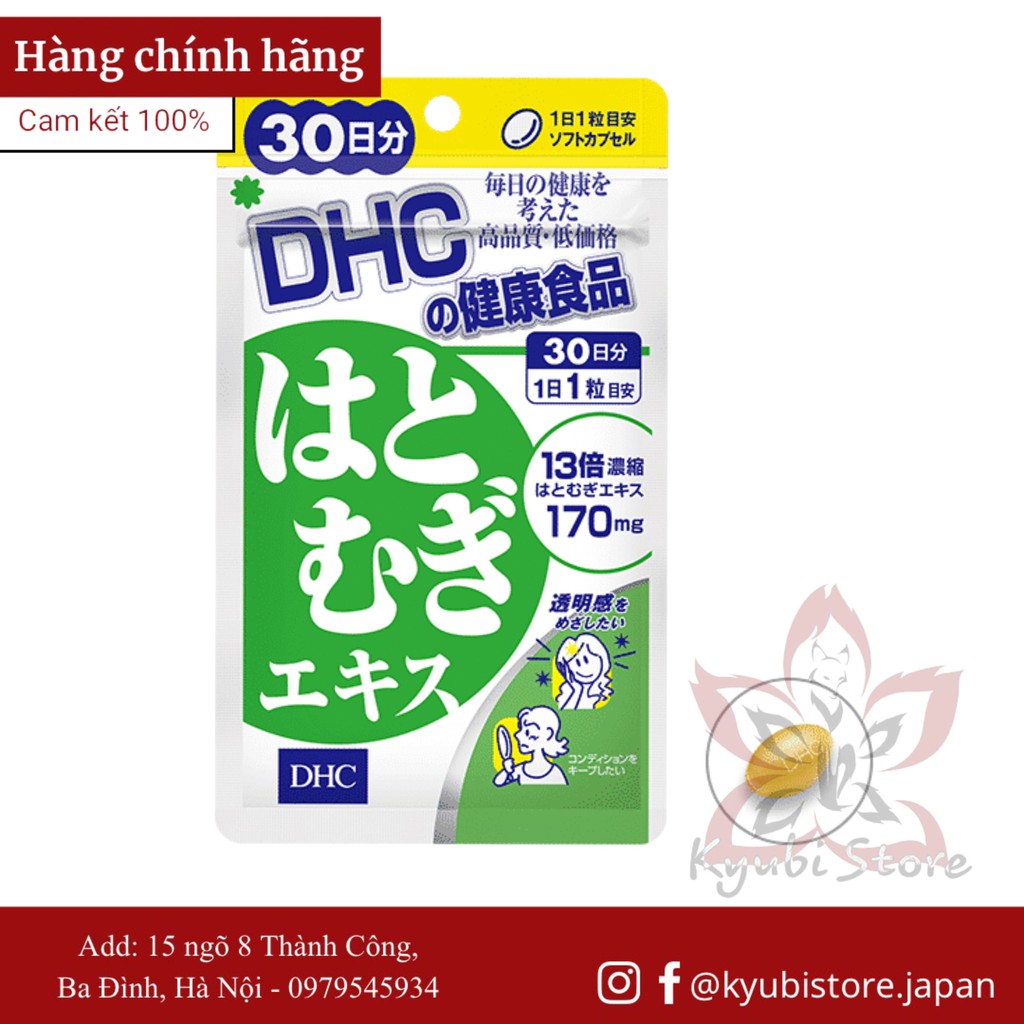 [Nhật nội địa] Viên uống trắng da DHC Coix Adlay Extract Nhật Bản