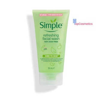 Sữa Rửa Mặt Simple Gel - Kind To Skin Refreshing Facial Wash 150ml Topcosmetics