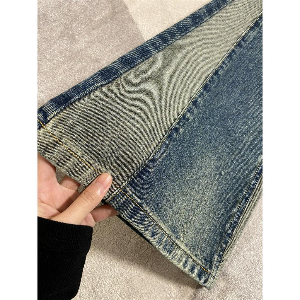 qkoole  Quần jeans Ống Loe Lưng Cao Thời Trang Mùa Hè Mới Cho Nữ