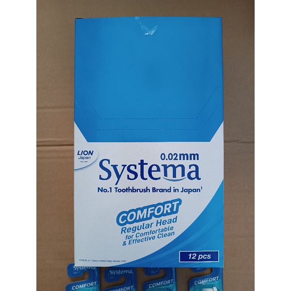 Combo 6 cây bàn chải đánh răng Systema Com. fort Regular Head (hộp màu xanh dương)