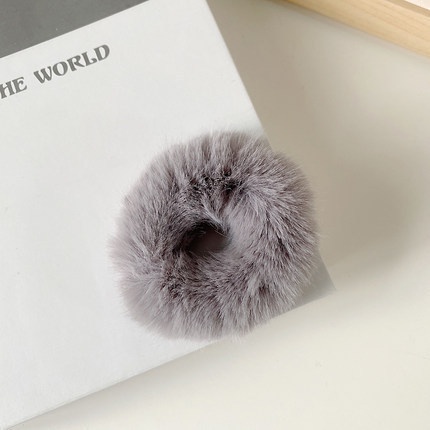 Dây buộc tóc trang trí thỏ nhồi bông xinh xắn cho nữ