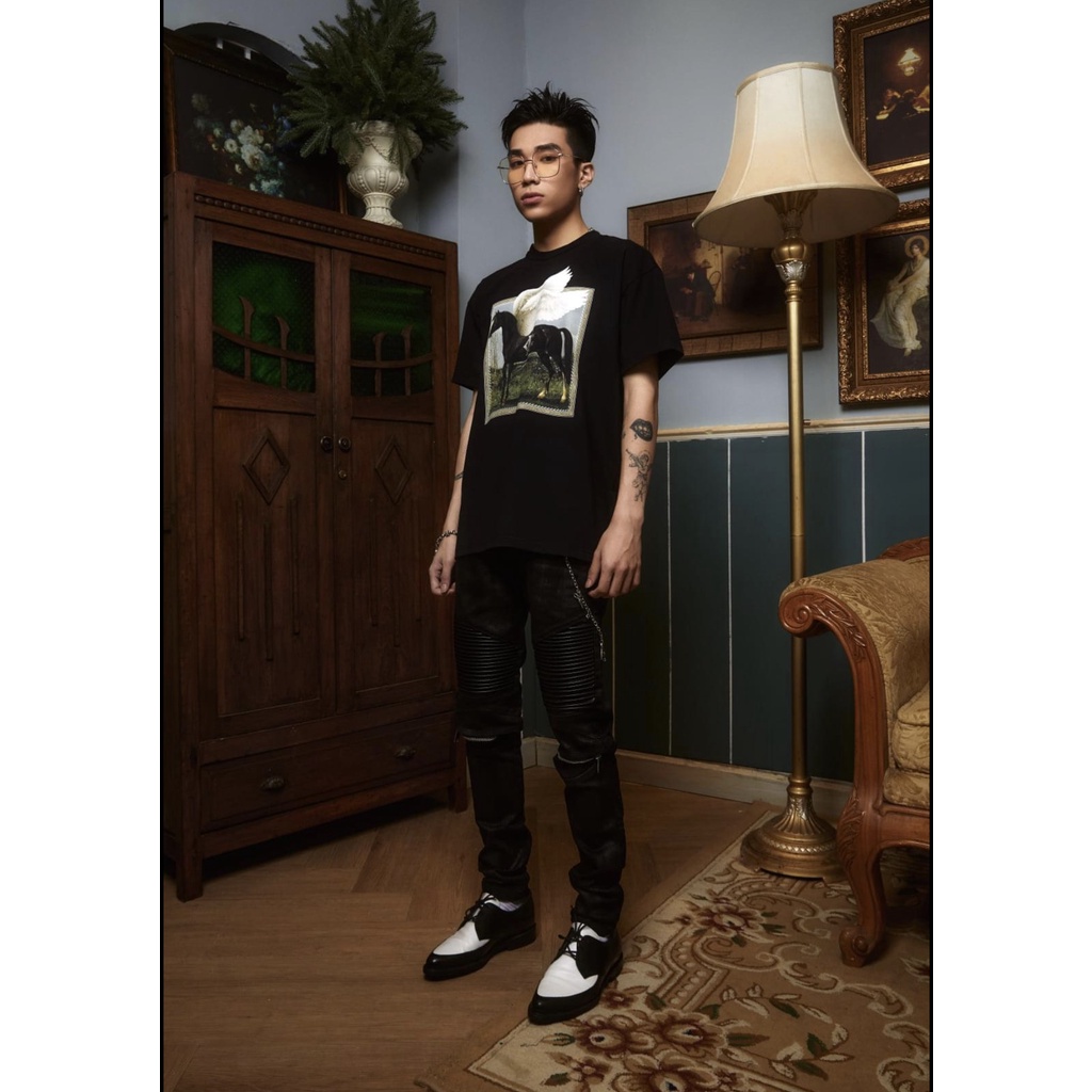 Áo thun tay lỡ Mikenco Pegasus , áo thun nam nữ unisex , Cocmer_vn