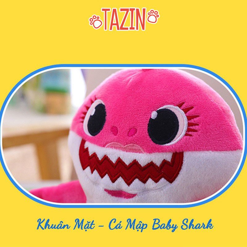 Gấu bông cá mập baby shark, thú bông cá mập baby shark cao cấp Tazin