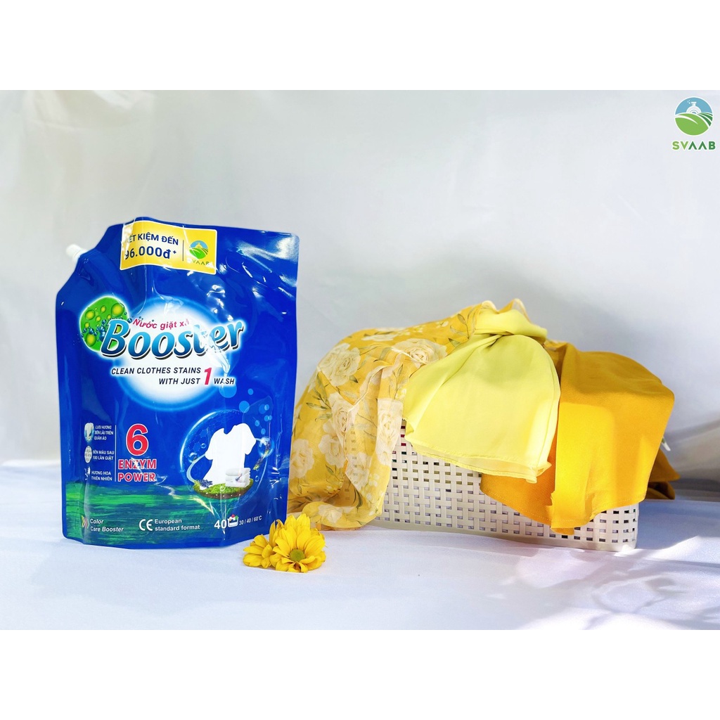 Túi Nước Giặt Xả Booster 3700Ml Siêu Lưu Hương