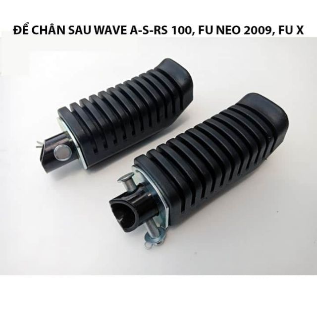 Cặp cao su gác chân sau xe wave A , RS, Future zin honda