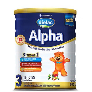 Sữa Bột Dielac Alpha 3 900G 12-24 THANG