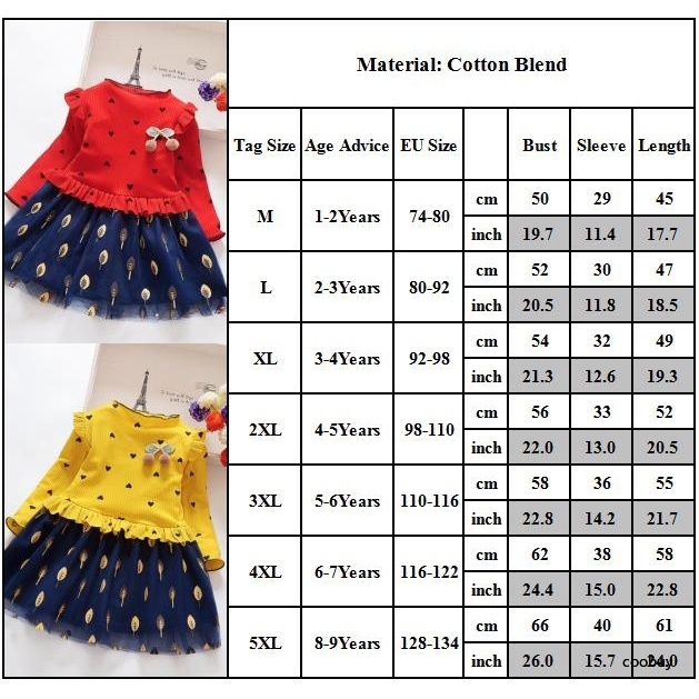 Đầm đỏ tay dài cho bé gái phong cách công chúa thời trang thu đông 3-8 Y