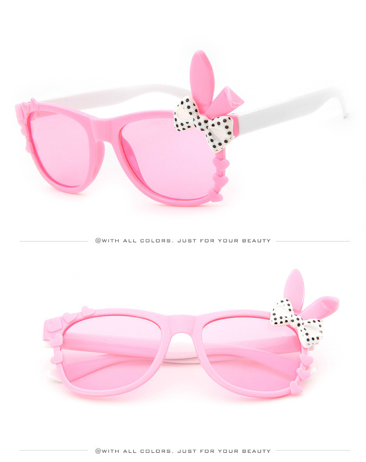 Kính mát hình tai thỏ dễ thương thời trang sành điệu cho trẻ nhỏ