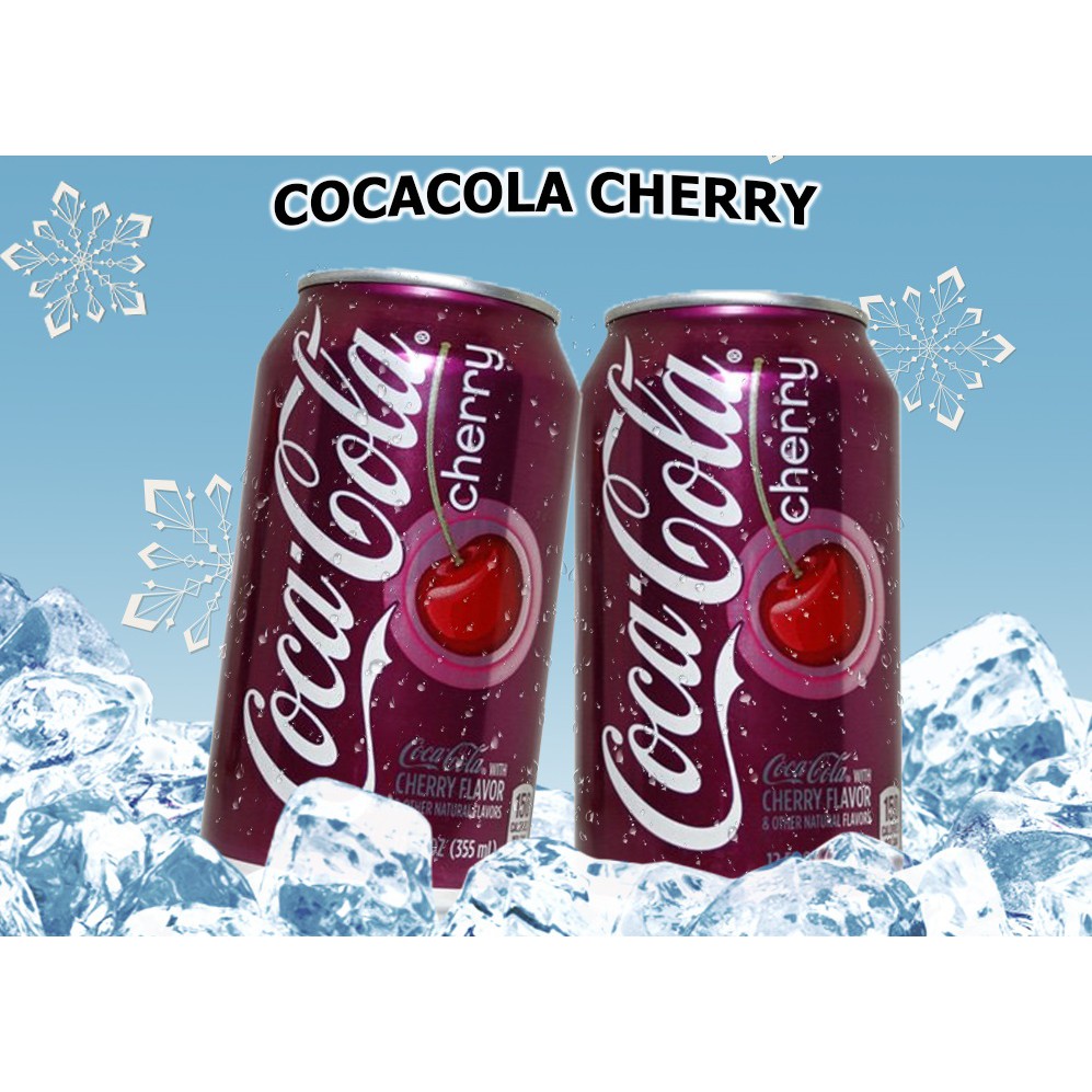 [Tổng Hợp] Nước ngọt Coca cherry , 7 Up, Xá Xị A&amp;W , Welchs Nho , Coca Cola Original Lon 355ml -  Mỹ