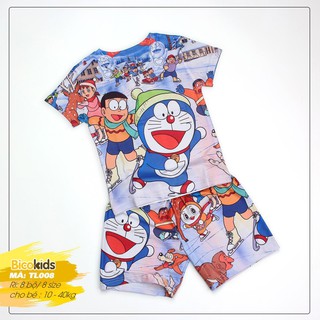 Bộ Quần Áo Doraemon & Nobita Lửng In 3D