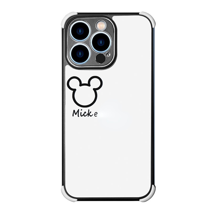 Ốp Điện Thoại Túi Khí Chống Sốc Hình Gấu Màu Tím / Đen / Xanh Dương Nhạt CYMR1 Cho iPhone 11 12 1