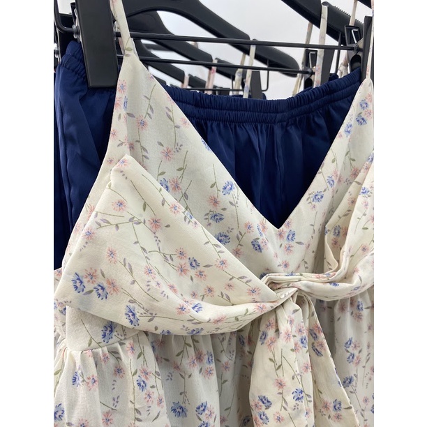 VIBES Đồ Bộ 2 Dây Mặc Nhà Midi Straps Set