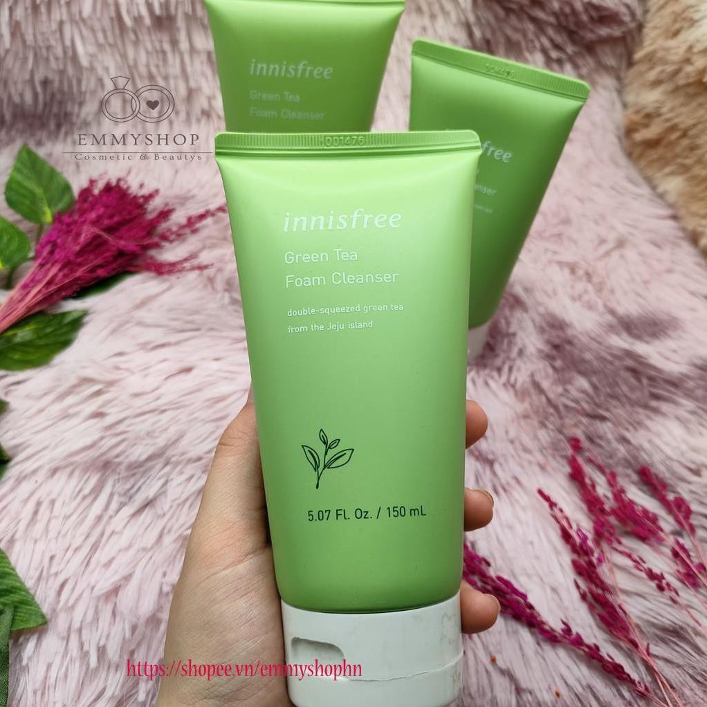 Sữa rửa mặt trà xanh innisfree Green Tea Foam Cleanser 150ml 100ml