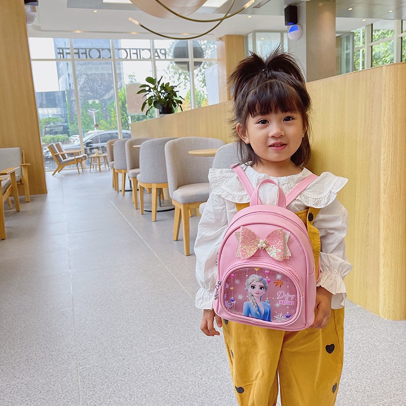 Balo Đi Học In Hình Công Chúa Elsa Hiện Đại Thời Trang Cho Bé Gái