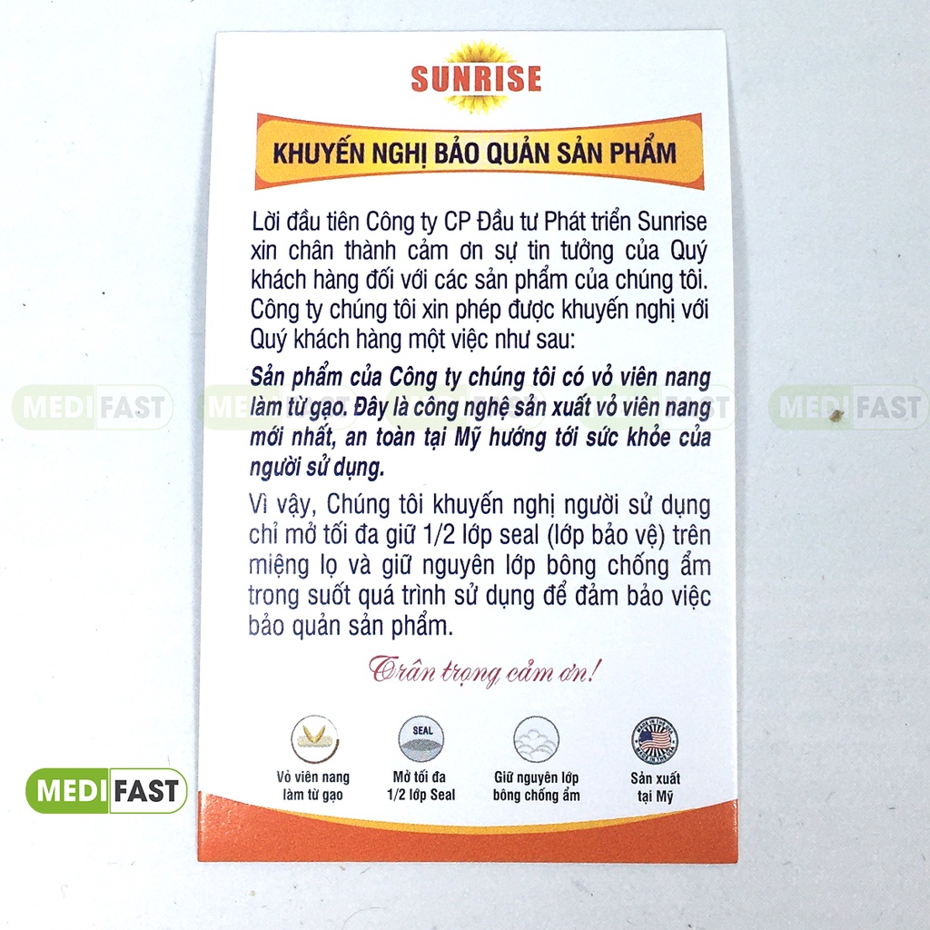 Viên uống bổ gan Sunrise Liver Well - giúp bảo vệ gan, tăng cường chức năng gan từ cây kế sữa - Hộp 60v nhập khẩu từ Mỹ