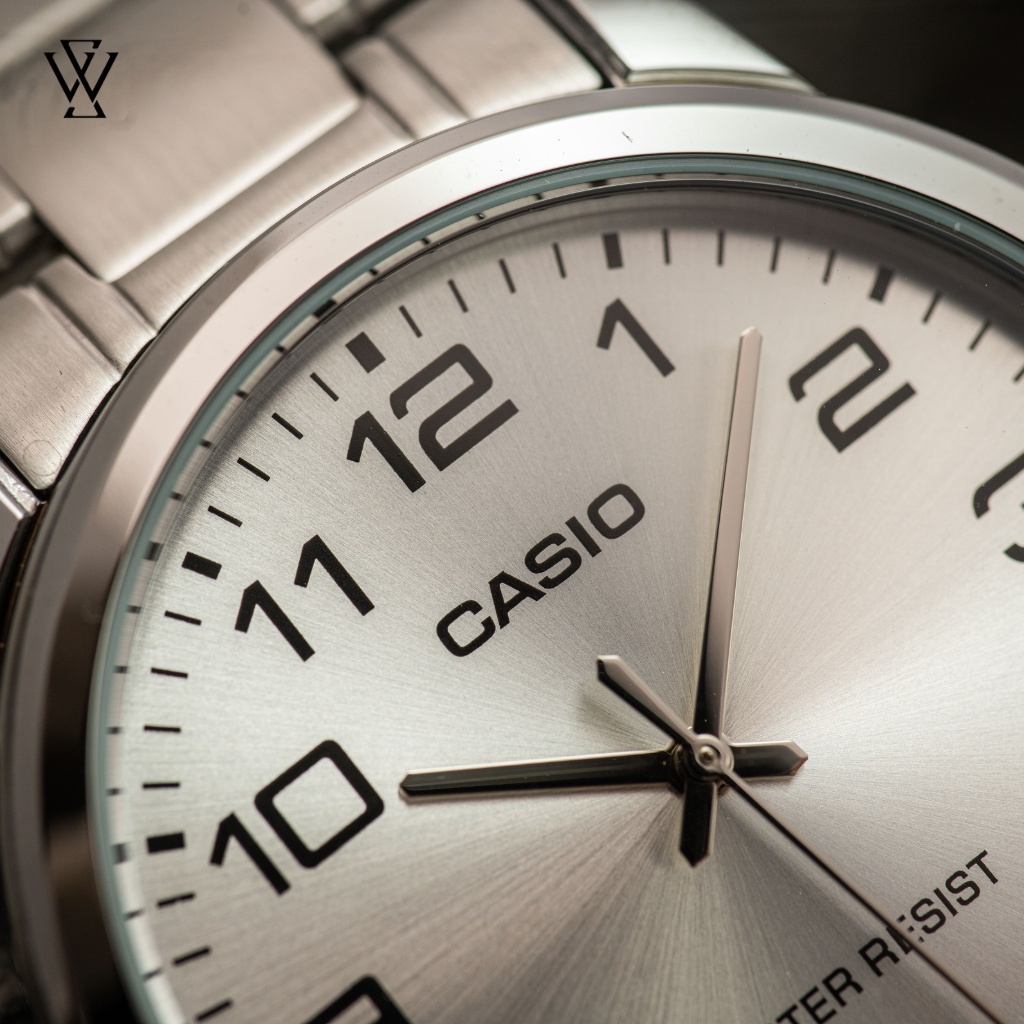 Đồng Hồ Quartz Nam Casio WATCHSTORE MTP-V001D-7BUDF Thiết Kế Kính Khoáng 38mm, Dây Kim Loại, Vỏ Thép Không Gỉ