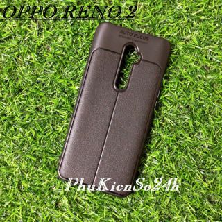 Ốp lưng dẻo cho Oppo Reno 2 vân giả da Auto focus